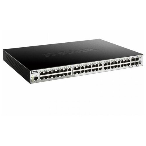 Коммутатор D-Link DGS-1510-52XMP/A1A Управляемый стекируемый SmartPro уровня 2+ с 48 портами 10/100/1000Base-T и 4 портами 10GBase-X SFP