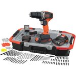 Аккумуляторная ударная дрель-шуруповерт BLACK+DECKER BCD003BAST-QW - изображение