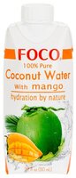 Вода кокосовая FOCO с манго, 0.33 л