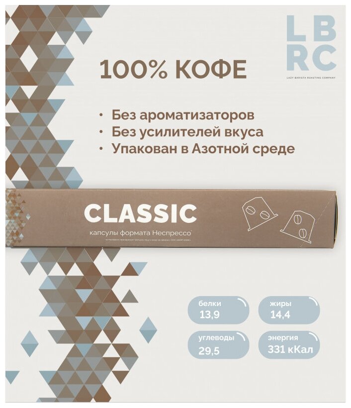 Кофе в капсулах Lazy Barista Classic для системы Nespresso, 10 капсул - фотография № 10