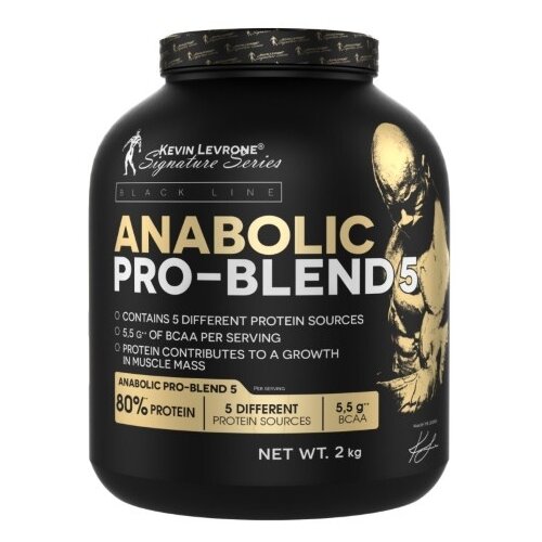 мультикомпанентный протеин levrone anabolic pro blend 5 белый шоколад Протеин Kevin Levrone Anabolic Pro-Blend 5, 2000 гр., печенье-крем