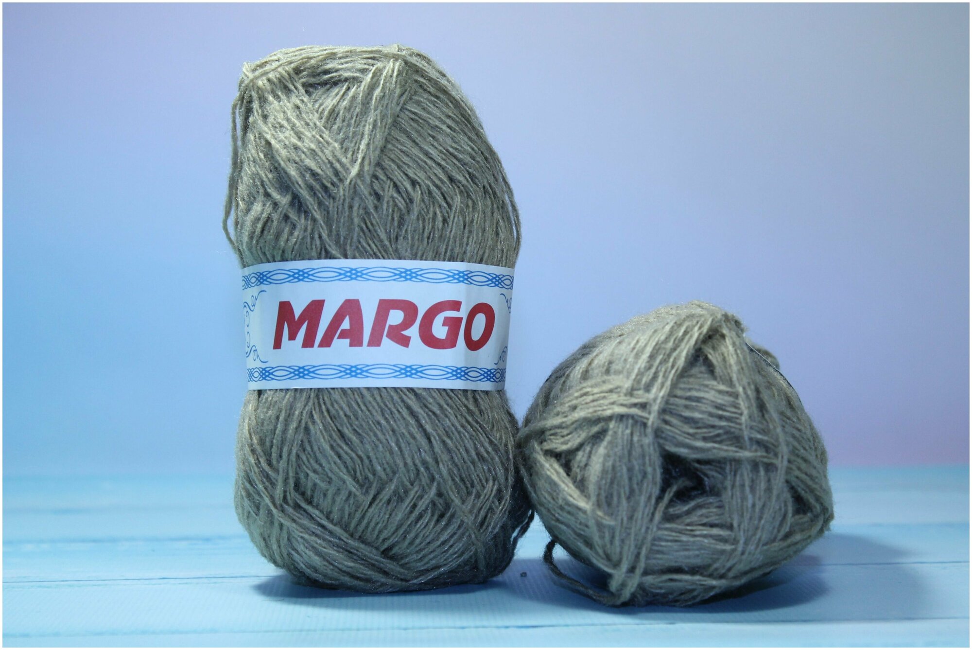 Margo пряжа для вязания цвет Серый