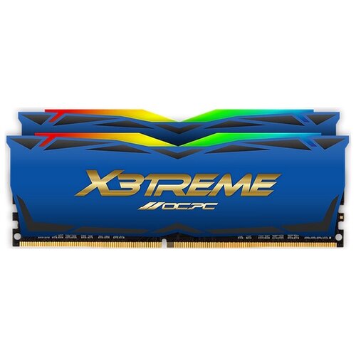 Модуль памяти DDR 4 DIMM 16Gb (8Gbx2), 3600Mhz, OCPC X3 RGB MMX3A2K16GD436C18BU, RGB, CL18, BLUE LABEL