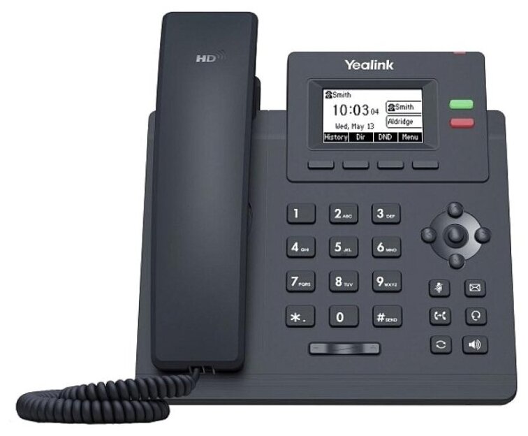 IP-телефон Yealink SIP-T31P 2 акк PoE БП в комплекте