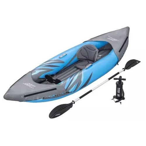 Байдарка Bestway Hydro-Force Surge Elite X1 Kayak 305 см, серый/голубой байдарка bestway lite rapid x2 kayak 321 см оранжевый серый