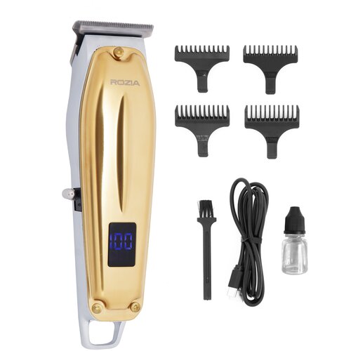 Профессиональная машинка для стрижки волос Rozia o HQ-355, Триммер для стрижки RoziaPro, набор, подарочный