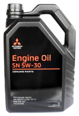 Моторное масло Mitsubishi Motor Oil 5W30 синтетическое 4л MZ321036