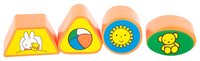 Каталка-игрушка Miffy Паровозик логический № 2 (64257) белый/желтый/оранжевый