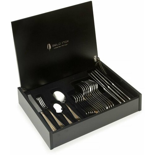 Набор столовых приборов на 6 персон 24 прибора Belo Inox DUO gold on design 47-48 27790₽