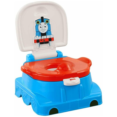 фото Fisher-price thomas railroad горшок, детское сиденье на унитаз со звуками поезда, песнями и фразами для поощрения и вознаграждения нет бренда