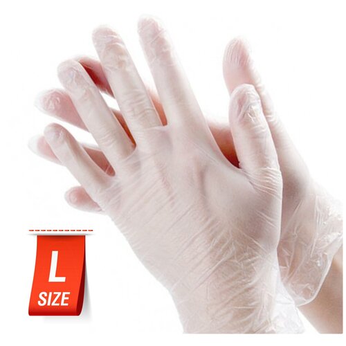 Перчатки виниловые одноразовые размер XL 100 шт 456₽