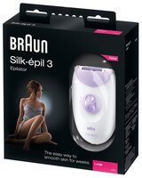 Эпилятор Braun 3170 Silk-epil 3 белый/лиловый