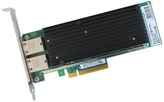 Сетевой адаптер LREC9802BT PCIe x8 2*RJ45 10G NIC Card