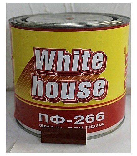 Эмаль ПФ-266 White House красно-коричневая 1.8 кг