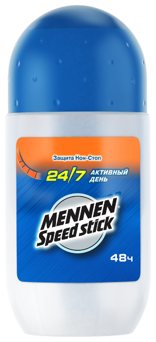 Дезодорант-антиперспирант ролик Mennen Speed Stick 24/7 Активный день