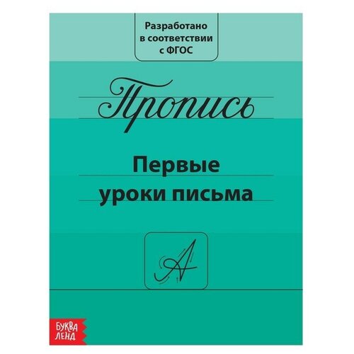 первые уроки письма Прописи «Первые уроки письма», 20 стр.