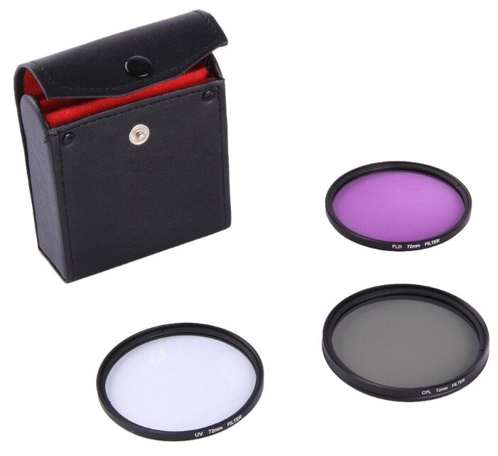 Набор светофильтров Rekam Starter Kit UV+CPL+FLD 72 мм фото 4