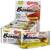 BombBar протеиновый батончик Natural Bar + Vitamin C (60 г)(20 шт.) овсяный с вишней