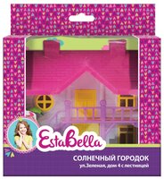 EstaBella Солнечный городок Улица Зеленая, дом 4 с лестницей 65765, розовый/фиолетовый