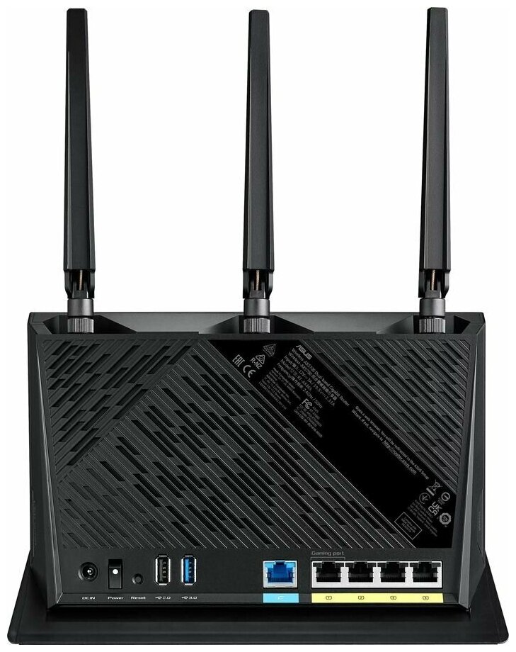 Wi-Fi роутер ASUS RT-AX86S, AX5700, черный