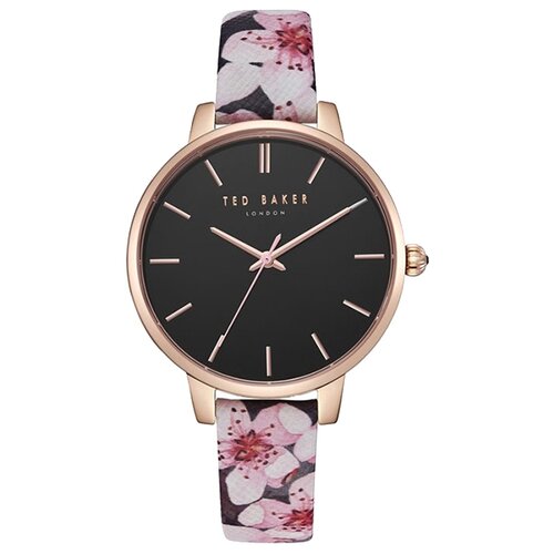 Наручные часы Ted Baker London, розовый, черный наручные часы ted baker london brooke te50521002 серебряный