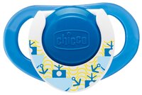 Пустышка силиконовая ортодонтическая Chicco Physio Compact 12+ (2 шт) розовый/фиолетовый