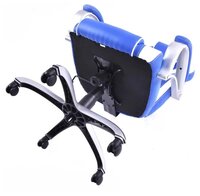 Компьютерное кресло COSTWAY HW52437 , обивка: искусственная кожа , цвет: белый/синий
