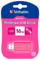 Флешка Verbatim Store 'n' Go PinStripe 16GB оранжевый