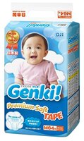 Genki подгузники Premium Soft M (6-11 кг) 64 шт.