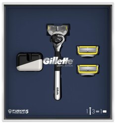Набор Gillette подарочный: подставка, бритвенный станок Fusion5 ProShield Flexball