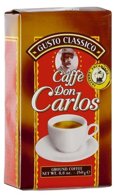 Кофе молотый Carraro don carlos