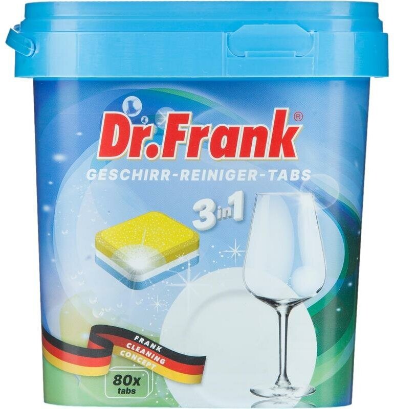 Таблетки для посудомоечной машины Dr.Frank 3 в 1, 80 штук - фотография № 11