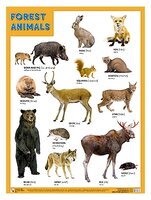 Плакат Мозаика-Синтез FOREST ANIMALS (Лесные обитатели)