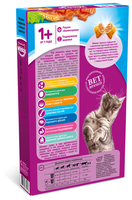 Корм для кошек Whiskas (0.35 кг) Вкусные подушечки с паштетом. Аппетитный обед с лососем для взрослы