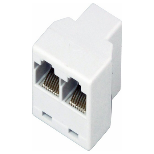 Двойник компьютерный RJ-45(8P-8C) (гнездо - 2 гнезда) 03-0103 REXANT proconnect монтажное оборудование 03 0101 4 компьютерный проходник rj 45 8p 8c cat 5e гнездо гнездо