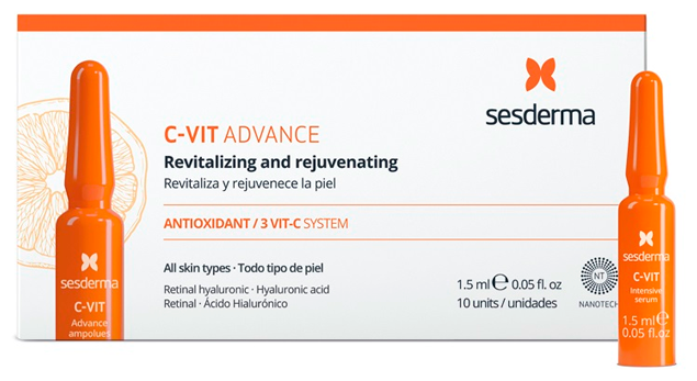 Сыворотка интенсивная для лица 12% / C-VIT Intensive serum 10 х 1,5 мл