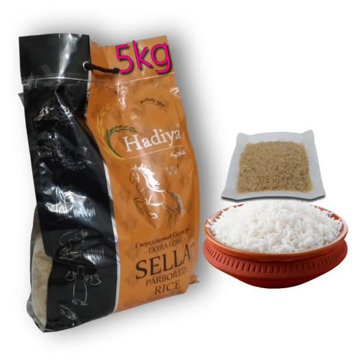 Рис Hadiya Sella Hadiya: сверхдлинный Селла рис (5кг). Способы приготовления: Ингредиенты: чистый рис. - фотография № 1
