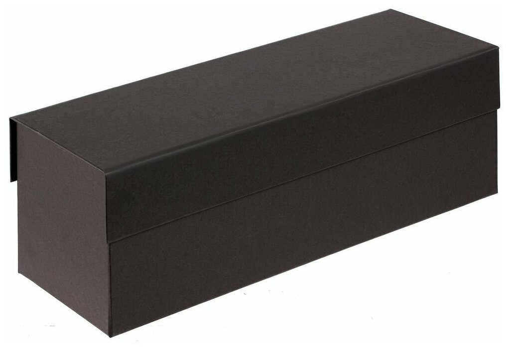 Коробка подарочная картонная для подарка под бутылку Color Jacket черная