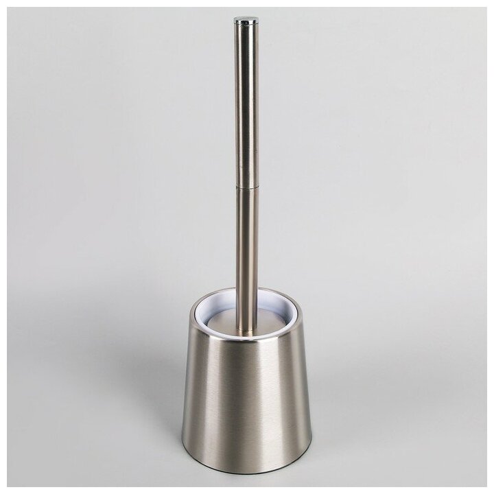 Accoona Ёрш для унитаза с подставкой Accoona, 12×12×38,5 см, нержавеющая сталь