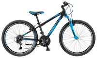 Подростковый горный (MTB) велосипед KTM Wild Cross 24.18 (2018) black matt/neon yellow/orange 12