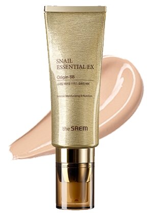 The Saem BB крем Origin Snail Essential EX, SPF 38, 40 мл/40 г, оттенок: 21 light beige