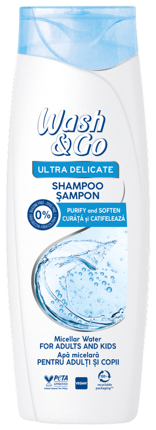 Wash & Go шампунь Мицеллярный для всех типов волос, 360 мл