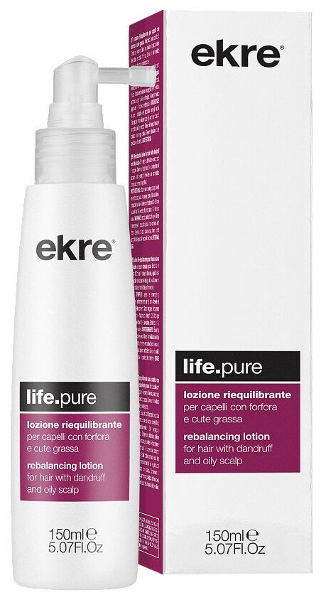 Лосьон для контроля жирности волос и против перхоти Rebalancing Life.Pure Ekre, 150 мл