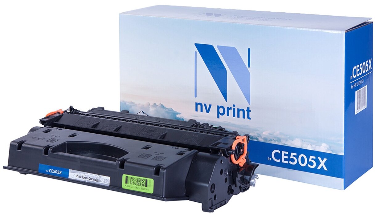 Лазерный картридж NV Print NV-CE505X для HP LaserJet P2055, 2055d, 2055dn (совместимый, чёрный, 6500 стр.)