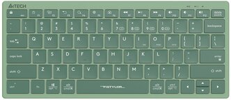 Клавиатура A4TECH Fstyler FBX51C, USB, Bluetooth/Радиоканал, зеленый [fbx51c matcha green]