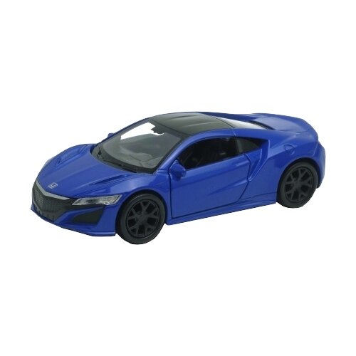 Легковой автомобиль Welly HONDA NSX 2015 (43725) 1:38, 14 см, синий модель машины acura nsx 1 38 11 5см 67346 инерционный механизм