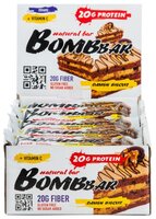 BombBar протеиновый батончик Natural Bar + Vitamin C (60 г)(20 шт.) овсяный с вишней