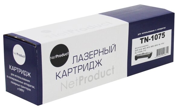 Картридж NetProduct N-TN-1075, 1000 стр, черный - фото №2
