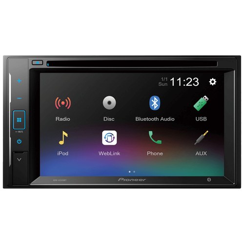 Автомагнитола CD DVD Pioneer AVH-A245BT 2DIN 4x50Вт