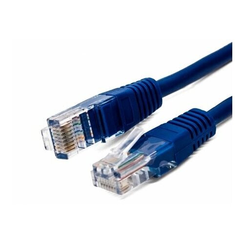 кабель патч корд u utp 6 кат 1м filum fl u6 1m bl 26awg 7x0 16 мм омедненный алюминий cca pvc синий Патч-корд U/UTP 5e кат. 1м Filum FL-U5-1M-BL, кабель для интернета, 26AWG(7x0.16 мм), омедненный алюминий (CCA), PVC, синий